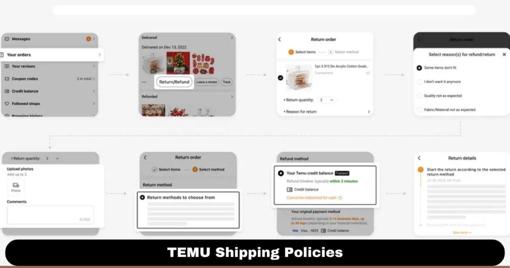TEMU Shipping Policies
